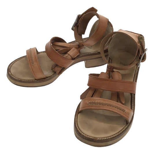 Acne | Leather Tassel Strap Sandals | Size 35 | Beige | Women's