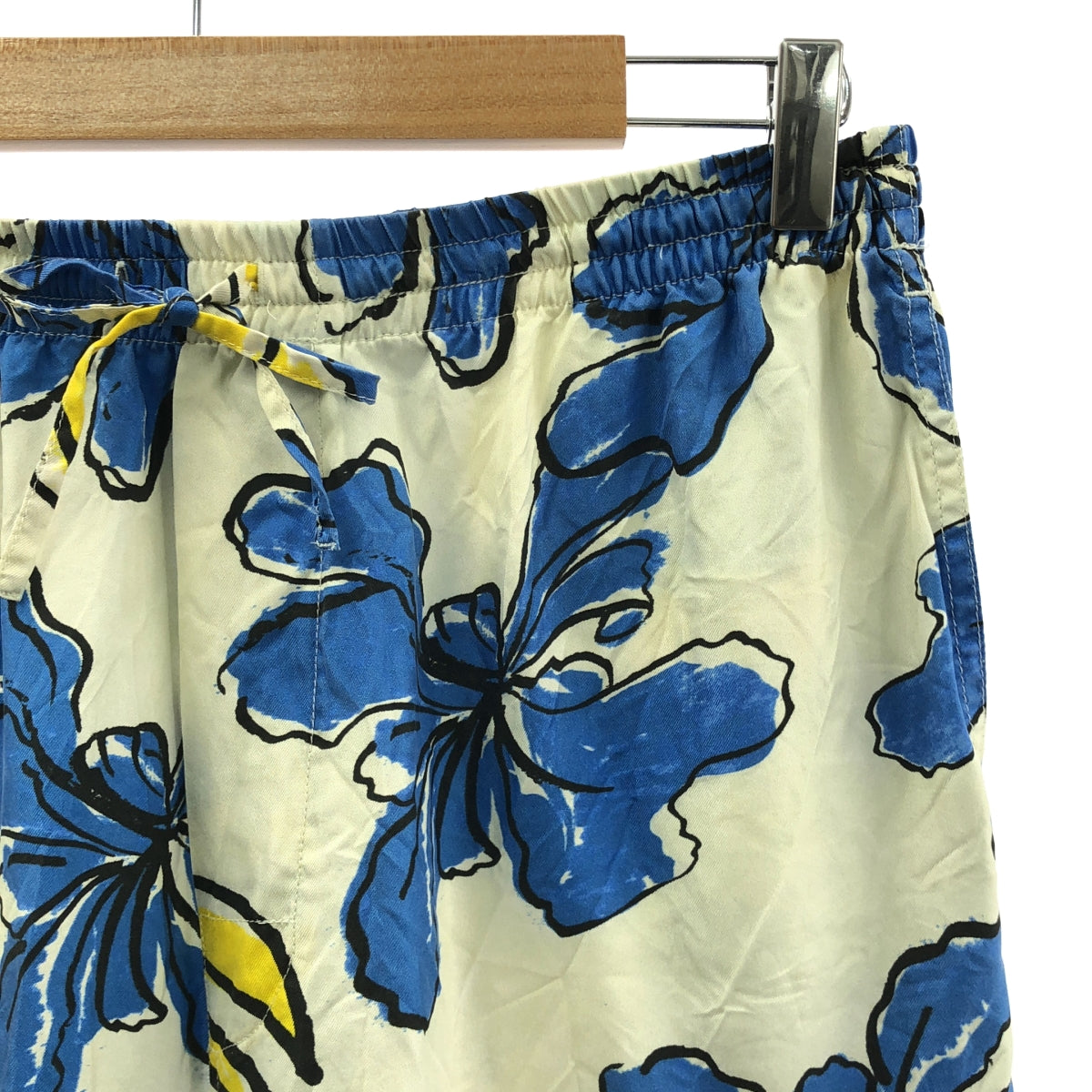 BANANATIME / バナナタイム | シルク 総柄 イージーパンツ | S | マルチカラー | レディース