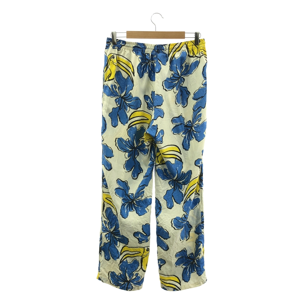 BANANATIME / バナナタイム | シルク 総柄 イージーパンツ | S | マルチカラー | レディース