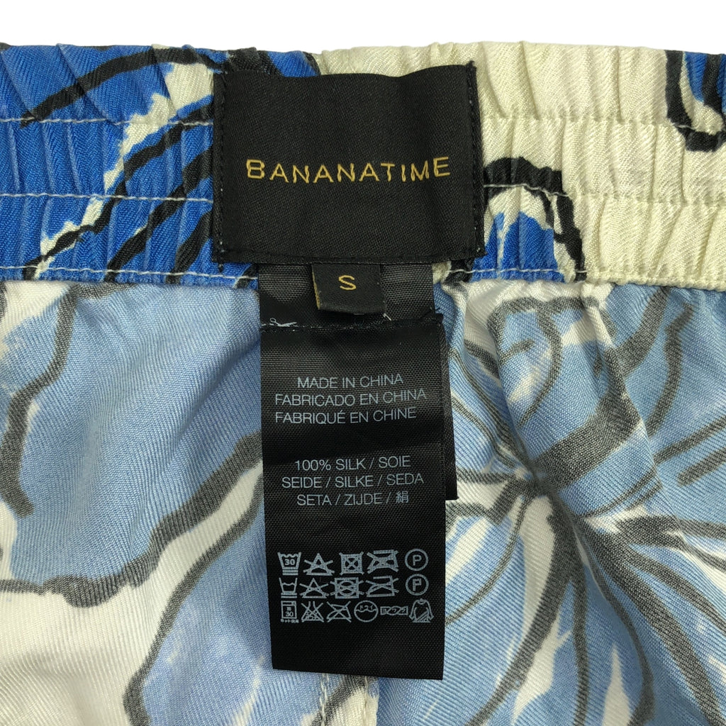 BANANATIME / バナナタイム | シルク 総柄 イージーパンツ | S | マルチカラー | レディース