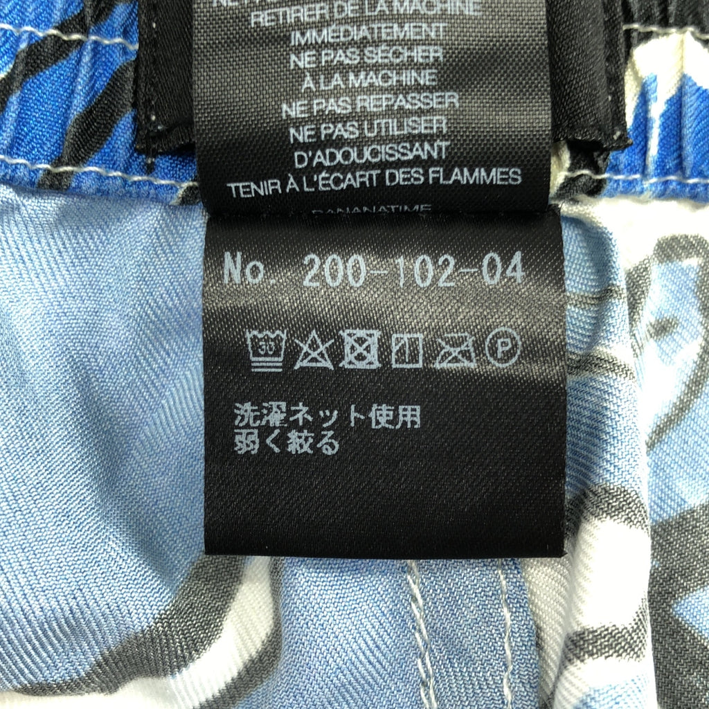 BANANATIME / バナナタイム | シルク 総柄 イージーパンツ | S | マルチカラー | レディース