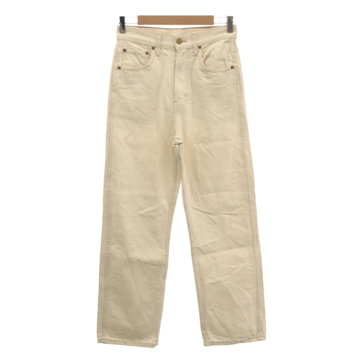 B-SIDES JEANS | Straight denim pants by Ron Herman | Size 26 | Ivory | Women's