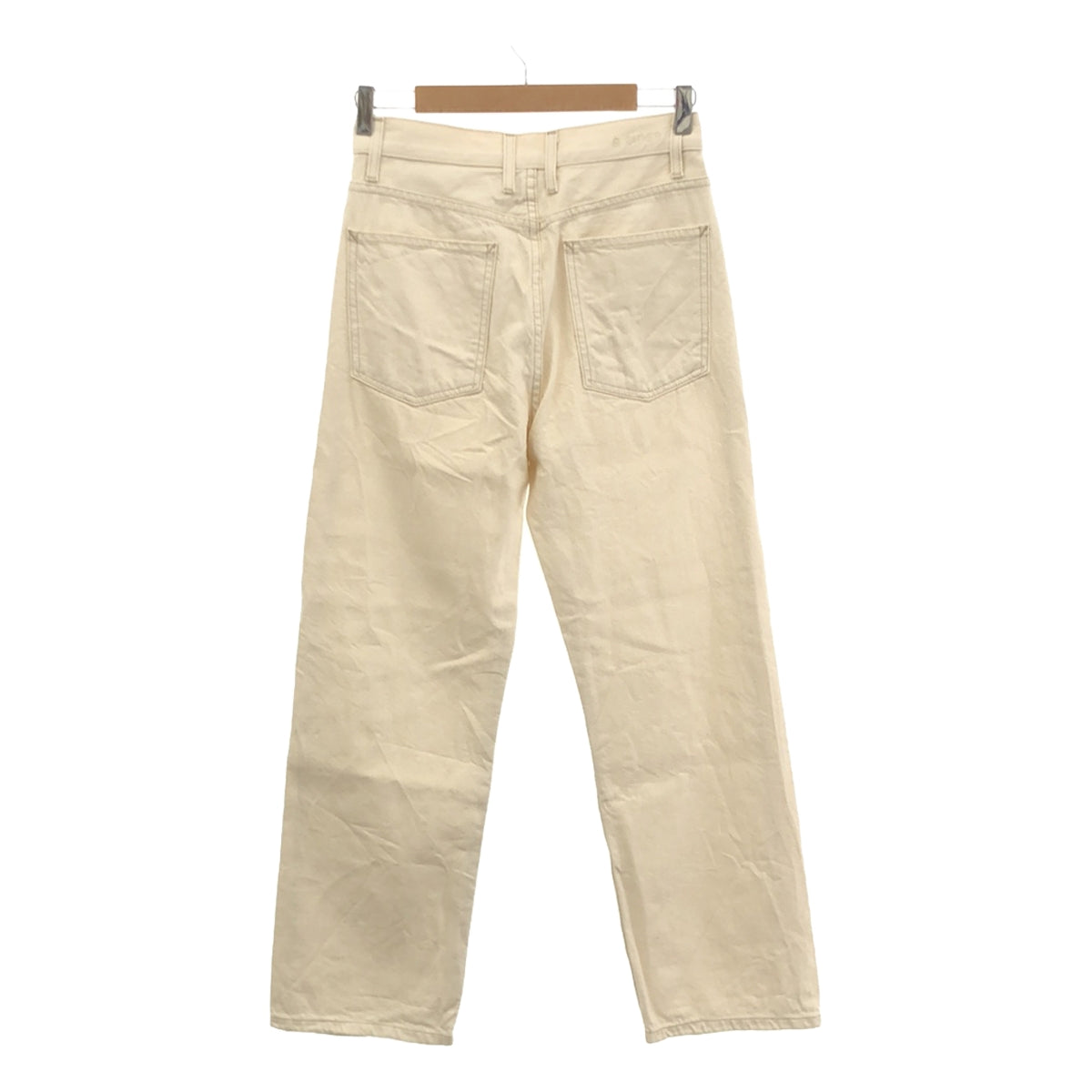 B-SIDES JEANS | Straight denim pants by Ron Herman | Size 26 | Ivory | Women's