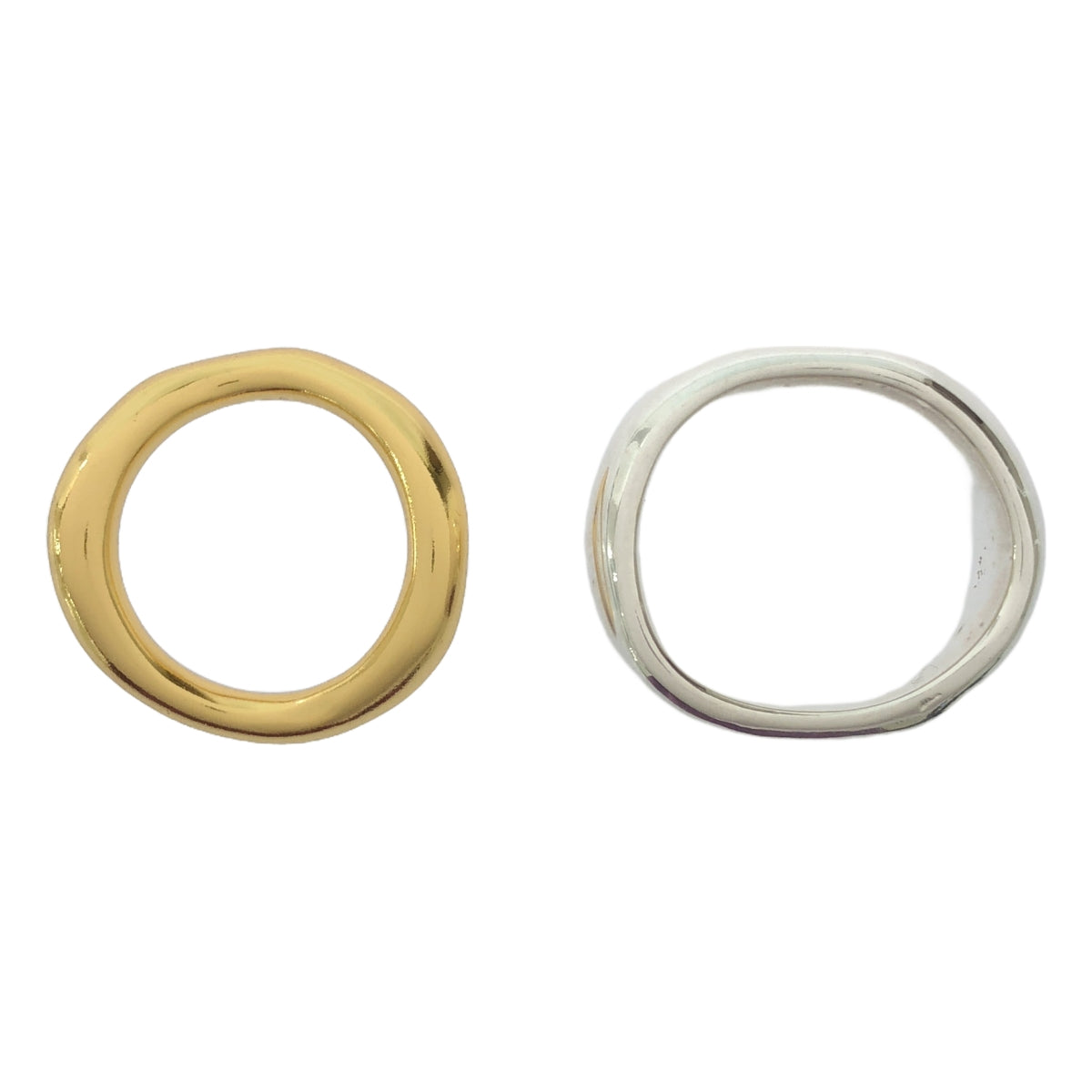 CHIEKO+ | 2 Pairs Ring Set | Silver/Gold | Women's