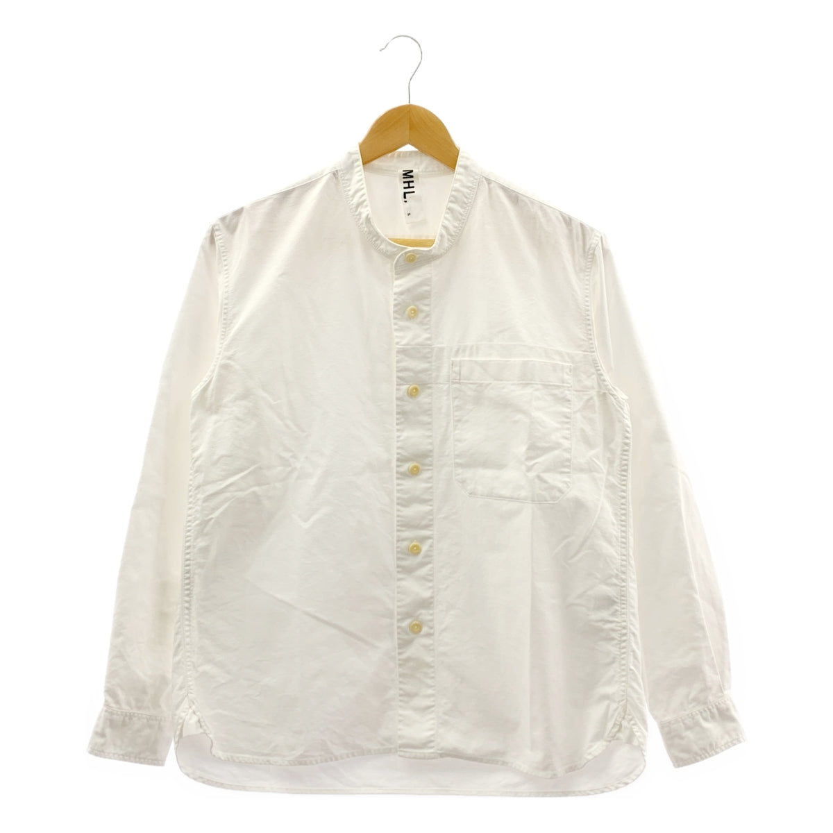 MHL. / 엠에이치엘 마가렛 하웰 | 코튼 밴드 컬러 셔츠 | S | 남성