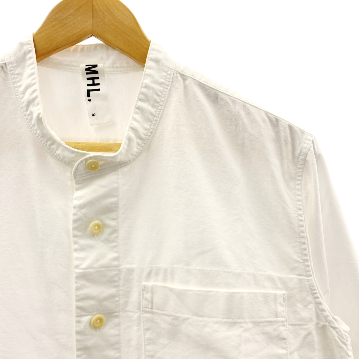 MHL. / 엠에이치엘 마가렛 하웰 | 코튼 밴드 컬러 셔츠 | S | 남성