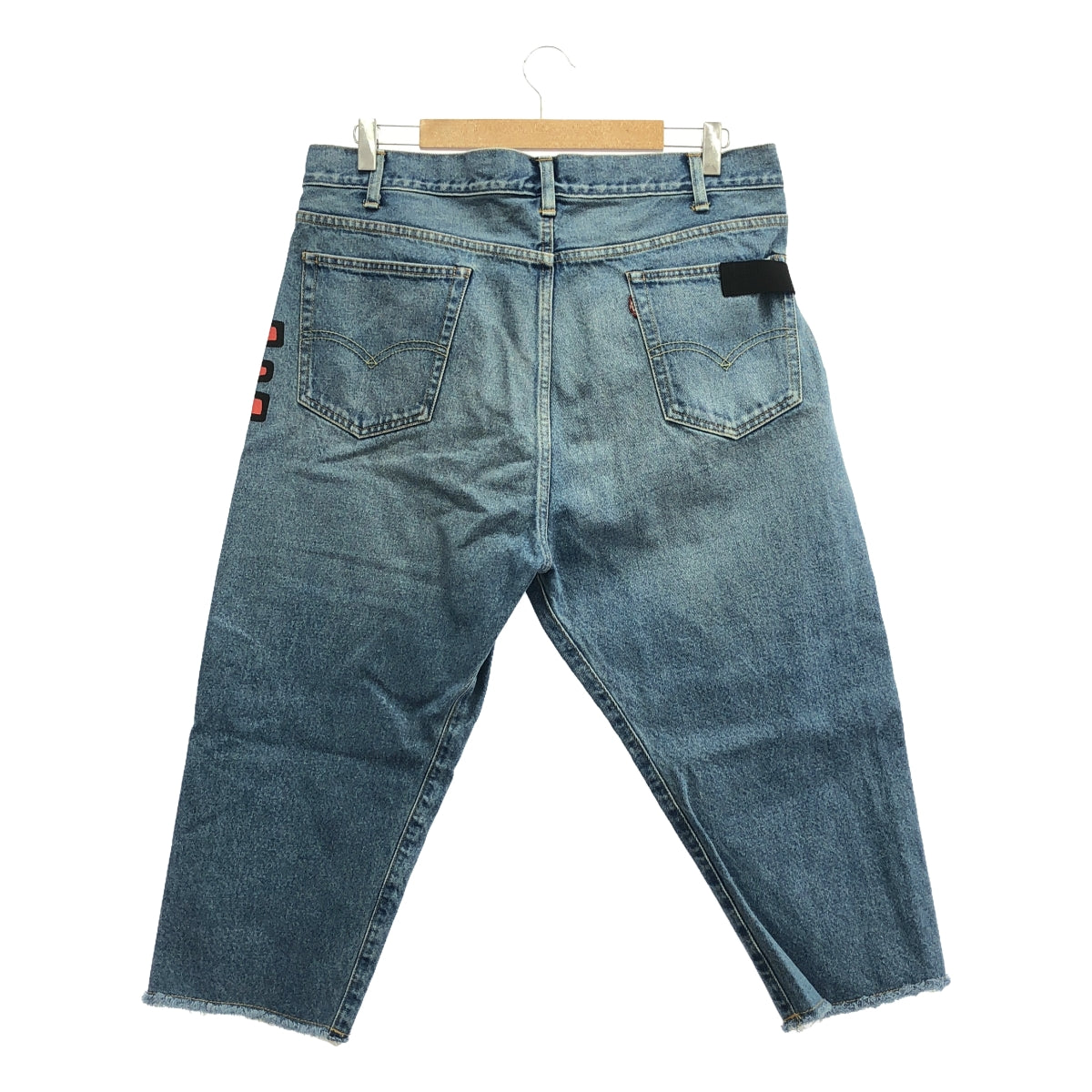 【미품】 JUNYA WATANABE MAN / 준야와타나베만 | × LEVI'S × Keith Haring 데님 팬츠 | XS | 인디고 | 남성