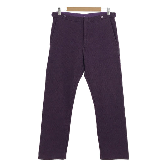 COMME des GARCONS HOMME PLUS | 90s~/AD1999 | Jacquard side adjuster slacks | M | Purple | Men's