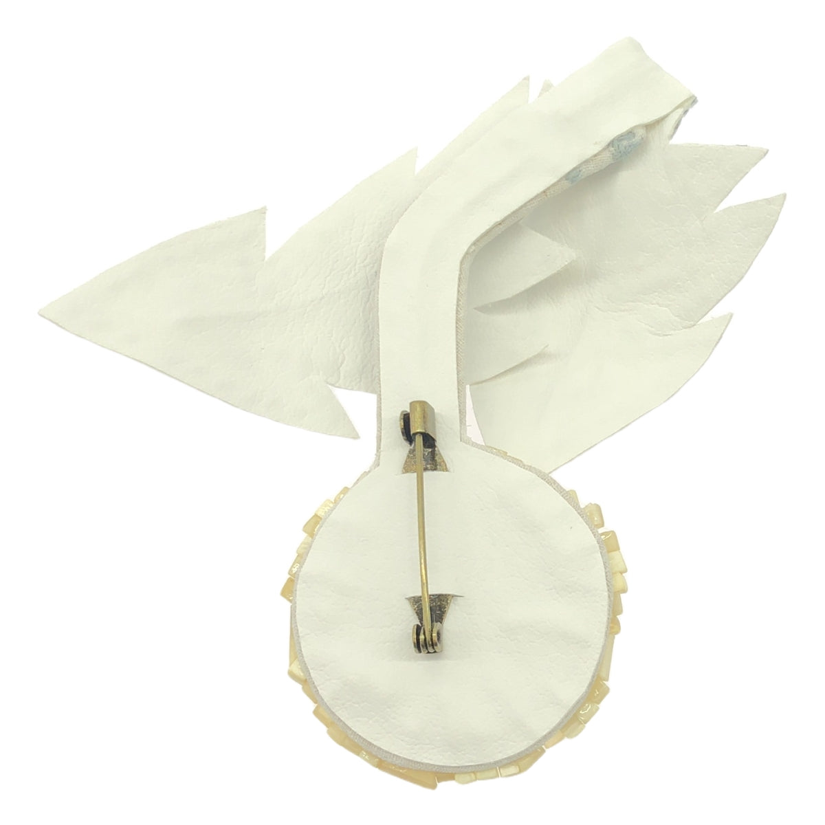 【美品】  mina perhonen / ミナペルホネン | tanpopo / たんぽぽ コサージュ ブローチ | グレー/ベージュ | レディース