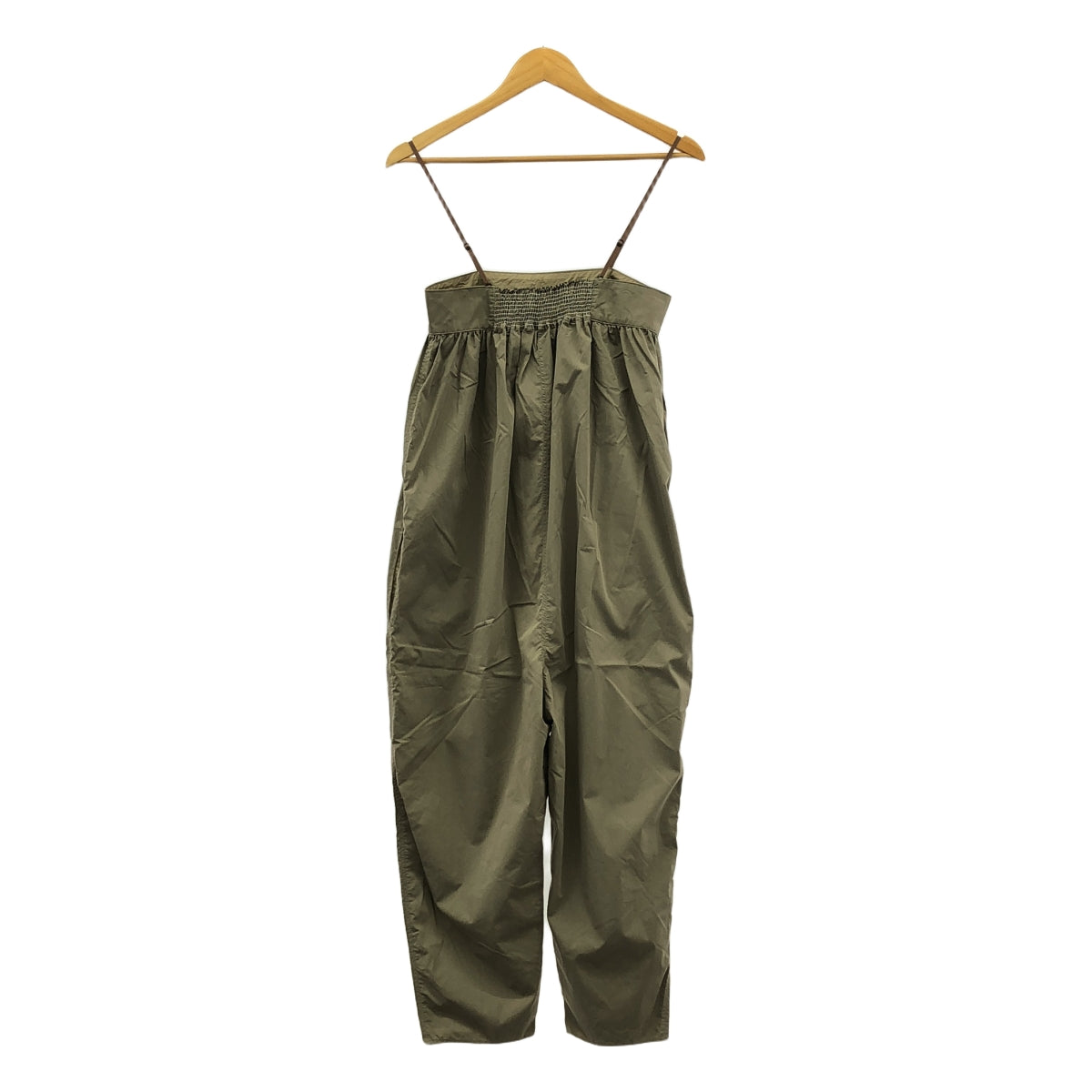 TENNE HANDCRAFTED MODERN / テンハンドクラフテッドモダン | shirring all in one シャーリング オールインワン | F | カーキ | レディース