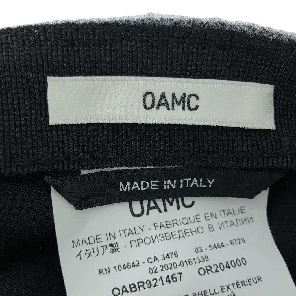 【美品】  OAMC / オーエーエムシー | × HARRIS TWEED / ウールキャップ | グレー | メンズ