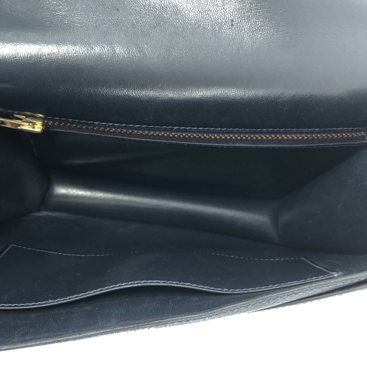 HERMES / エルメス | 1990s | フリーゲート クシュベル ゴールド×シルバー金具 ハンドバッグ | ネイビー | レディース