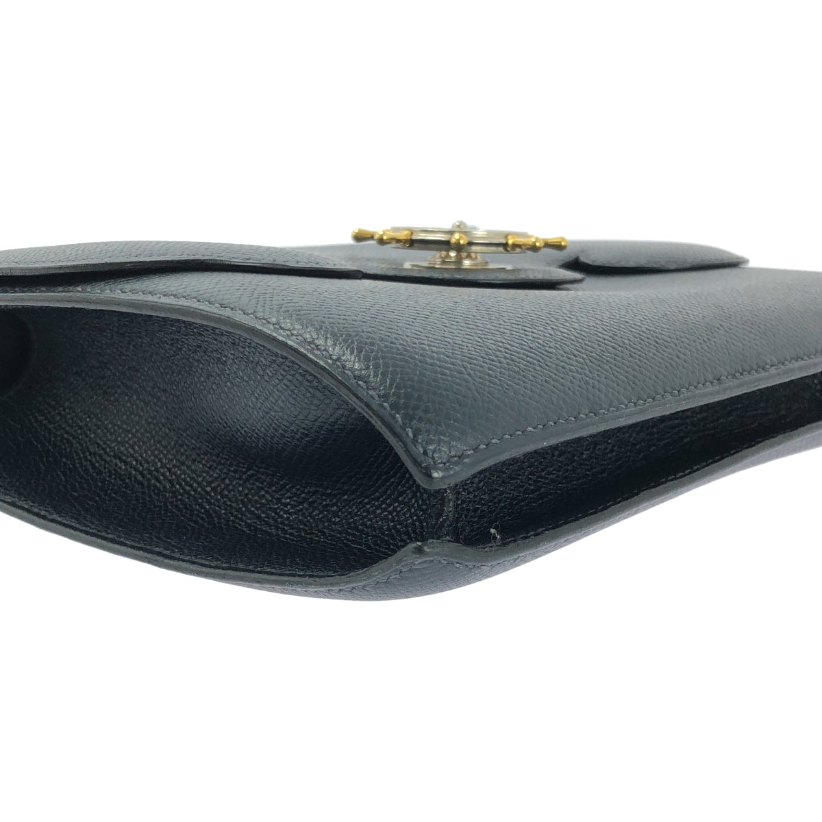 愛馬仕 | 90年代 | Freegate Couchvel 手提包，配金銀金屬配件 | 海軍藍 | 女款