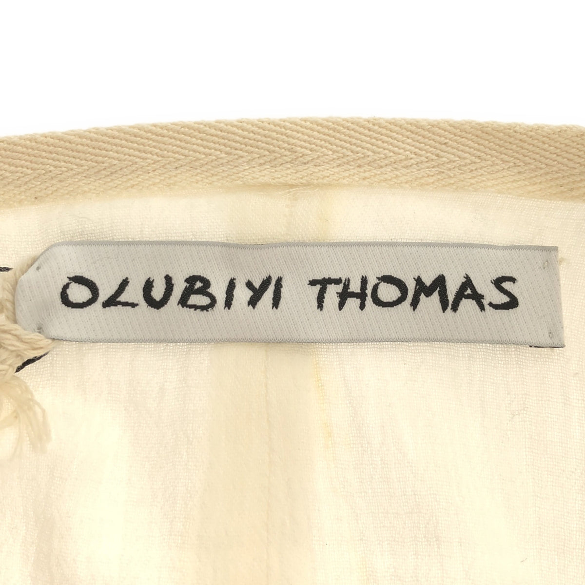 【신품】 OLUBIYI THOMAS / 오르비 토마스 | 2023SS | kimono back jacquard coat 보타니컬 자 가드 다른 소재 전환 가운 코트 | 2 | 골동품 핑크 | 남성