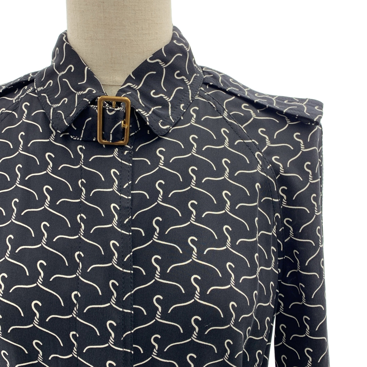 DIANE VON FURSTENBERG / ダイアンフォンファステンバーグ | シルク 総柄 ベルテッド ドレス ワンピース | 2 | レディース