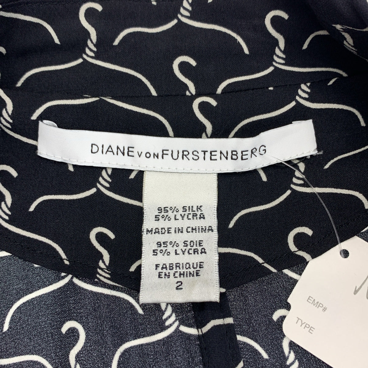 DIANE VON FURSTENBERG / ダイアンフォンファステンバーグ | シルク 総柄 ベルテッド ドレス ワンピース | 2 | レディース