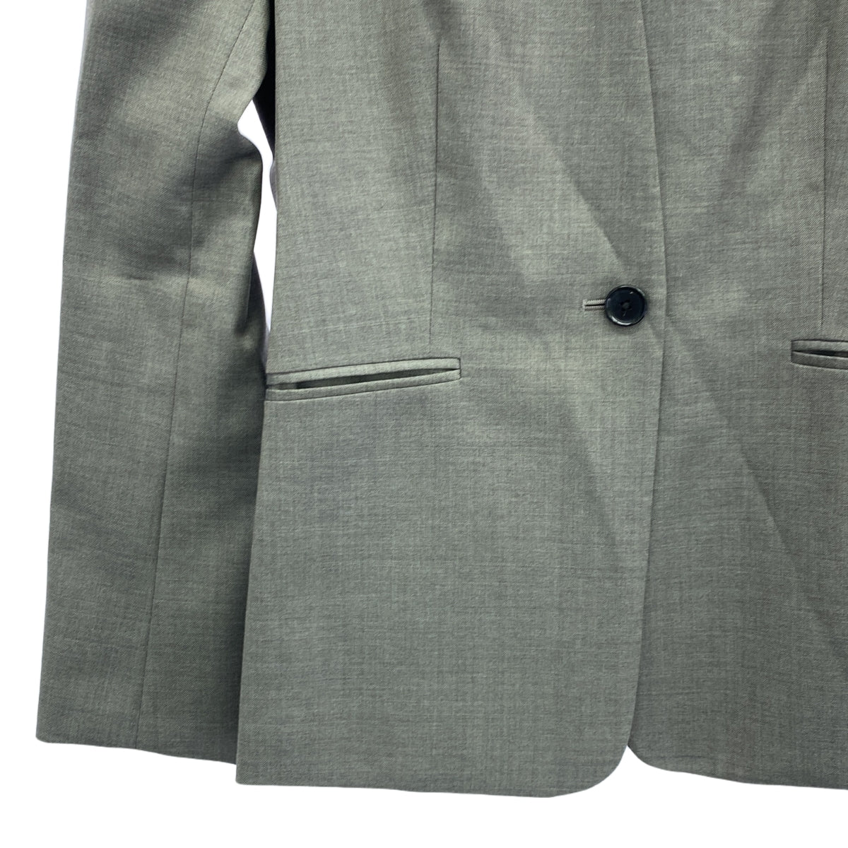 UNITED ARROWS / ユナイテッドアローズ | CANONICO ノーラペルジャケット | 38 | グレー | レディース