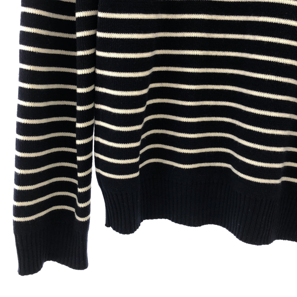 [Good Condition] JW Anderson / JW Anderson | Striped Extra Fine Wool Sweater / Logo Gold Button Knit Pullover