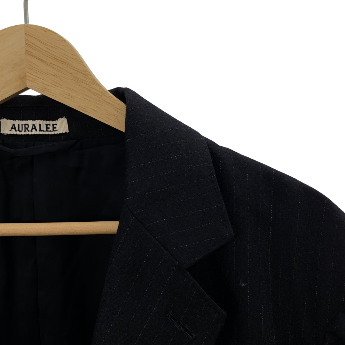 AURALEE / オーラリー | WOOL FULLING FLANNEL STRIPE JACKET ストライプ ジャケット | L | メンズ