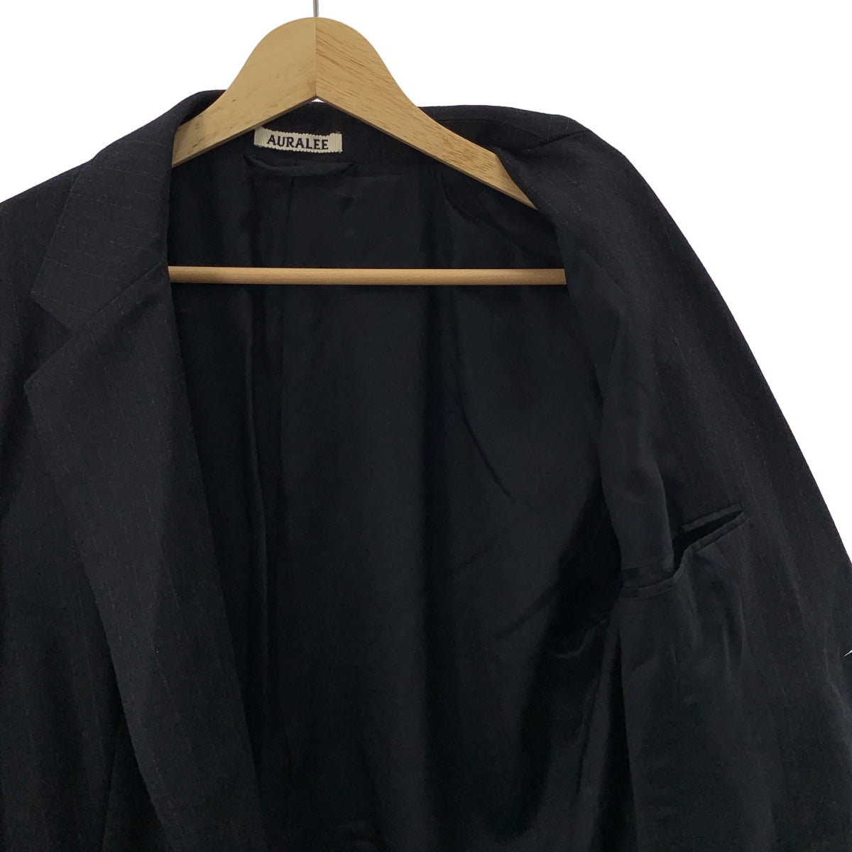 AURALEE / オーラリー | WOOL FULLING FLANNEL STRIPE JACKET ストライプ ジャケット | L | メンズ