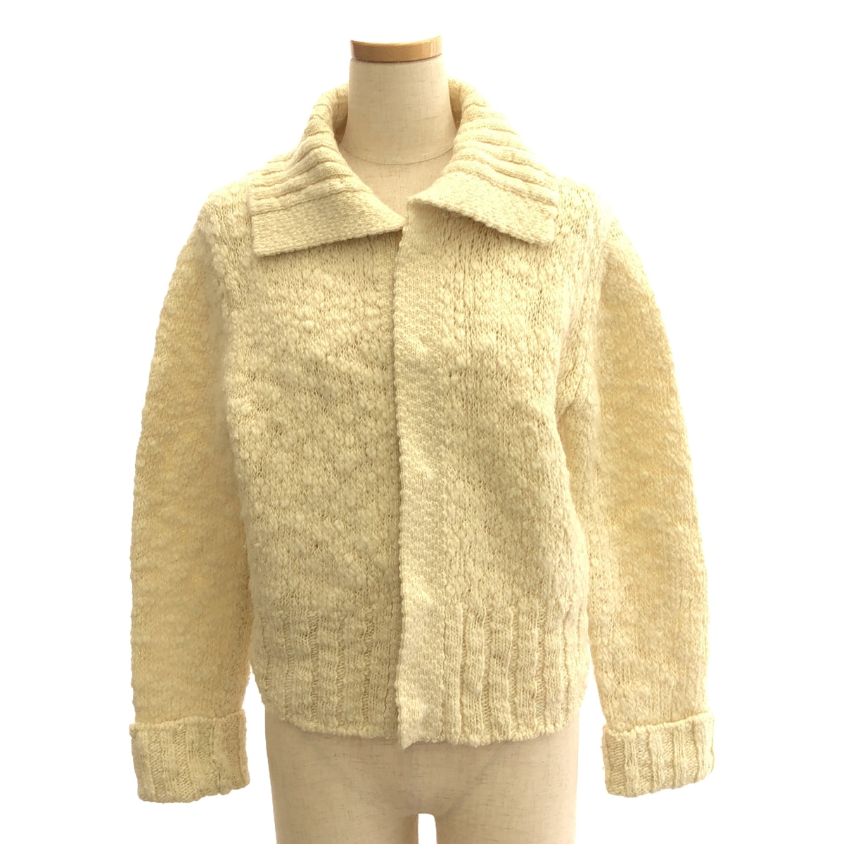 AURALEE / オーラリー | wool slub Knit short cardigan / ウール スラブ ニット カーディガン | 2 | レディース