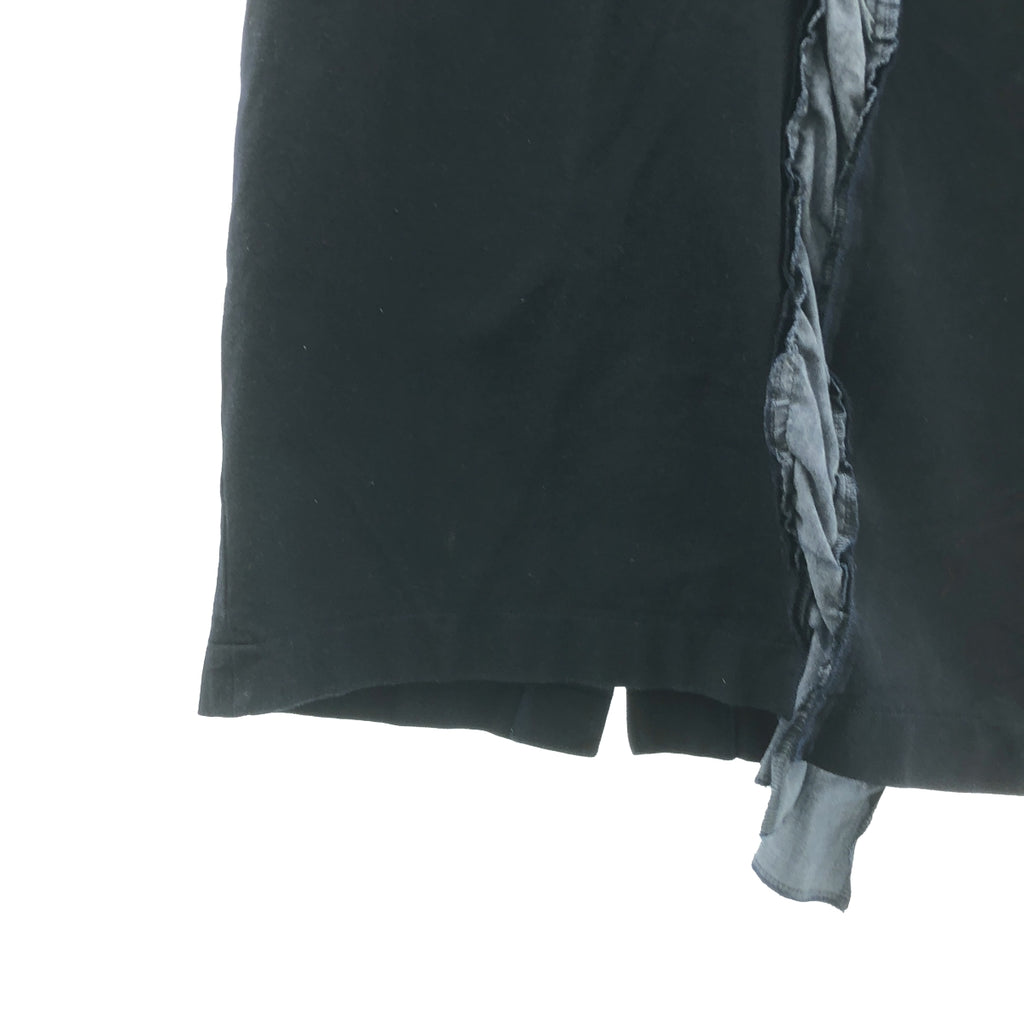 COMME des GARCONS / コムデギャルソン | 2010AW | ポリエステル縮絨 製品染め スリットスカート | XS | ネイビー | レディース