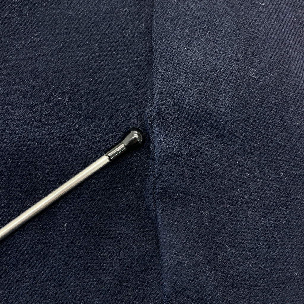 COMME des GARCONS / コムデギャルソン | 2010AW | ポリエステル縮絨 製品染め スリットスカート | XS | ネイビー | レディース