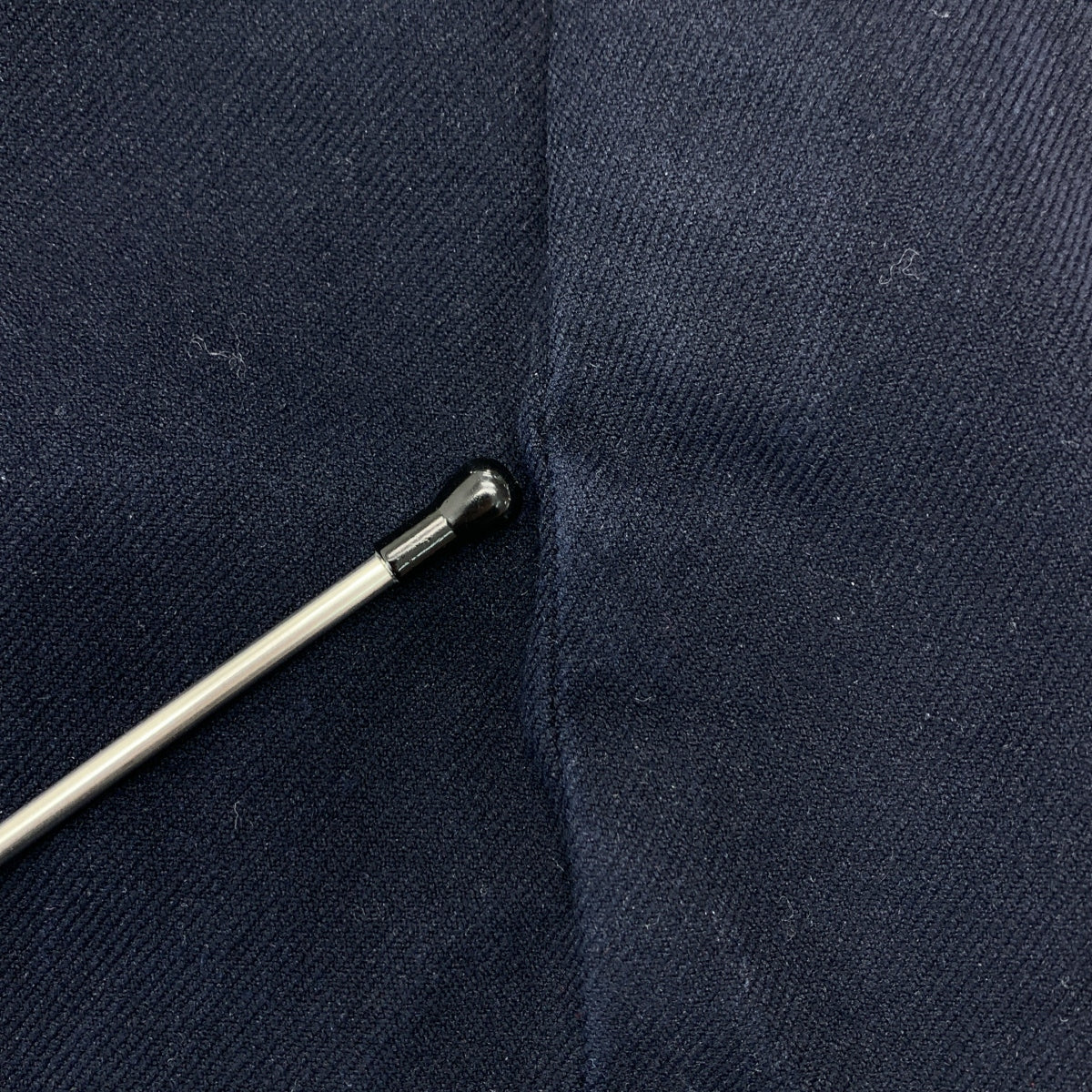 COMME des GARCONS / コムデギャルソン | 2010AW | ポリエステル縮絨 製品染め スリットスカート | XS | ネイビー | レディース