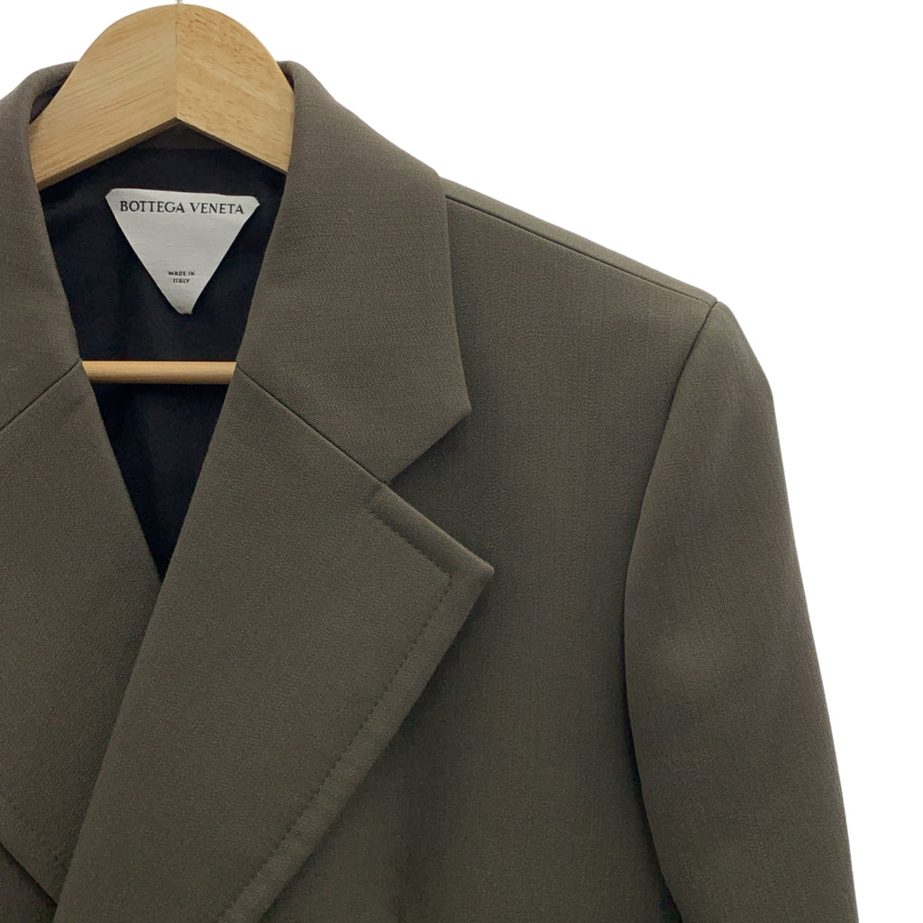 BOTTEGA VENETA / ボッテガヴェネタ | ウール ダブルブレスト テーラードジャケット | 36 | グレー | レディース