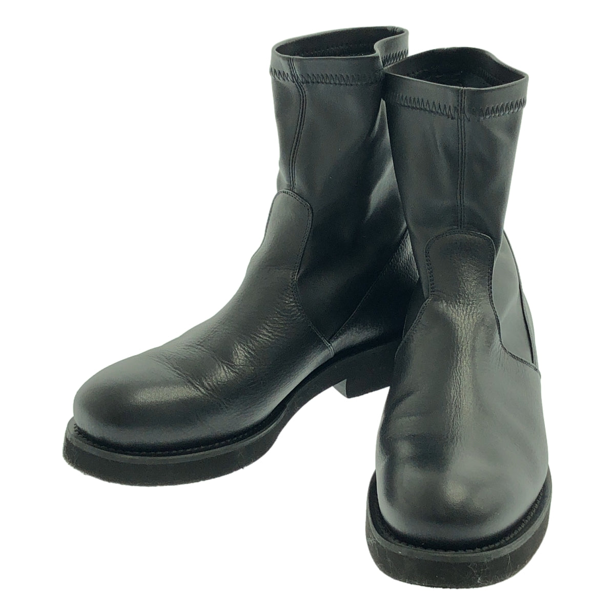 【미품】 GALERIE VIE / 갤리비 | 스트레치 쇼트 부츠 | 36 | 블랙 | 여성