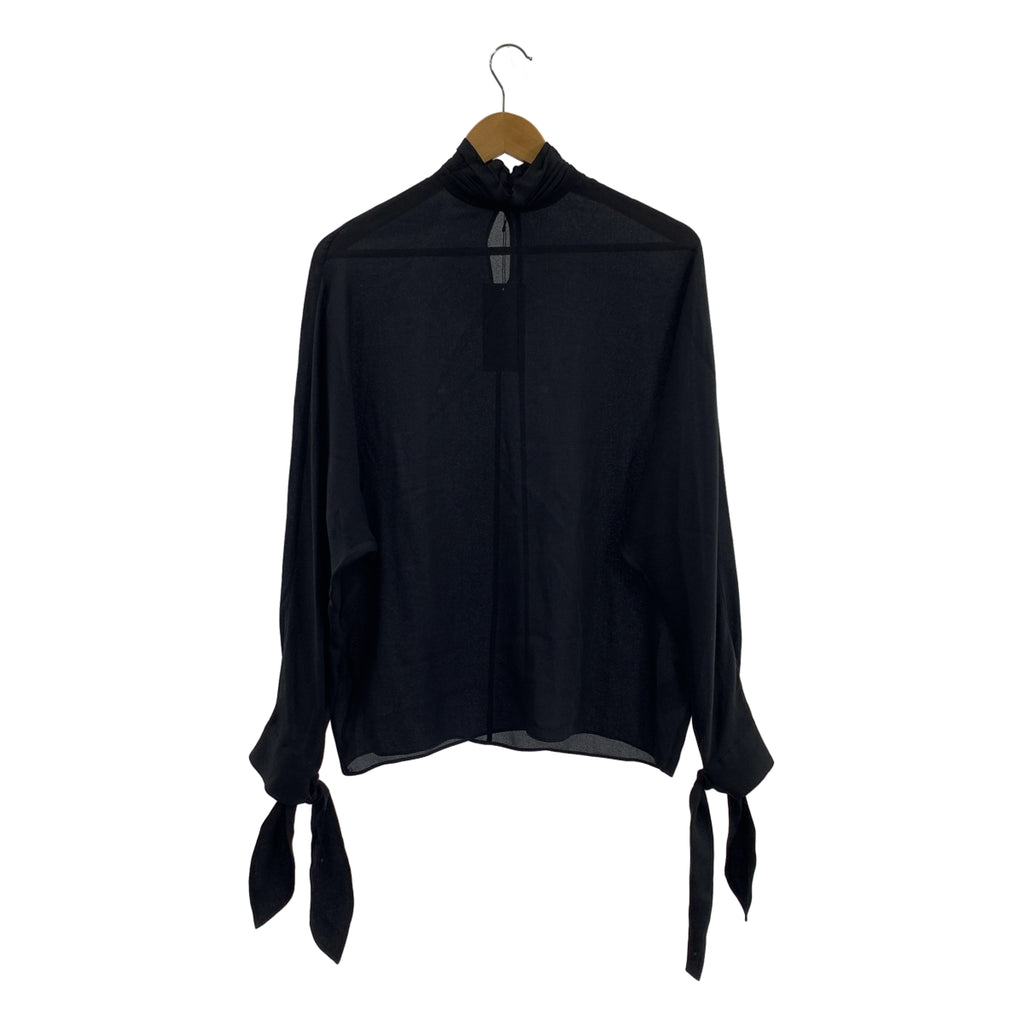 DES PRES | 真絲喬其紗高領襯衫 | F 碼 | 女款