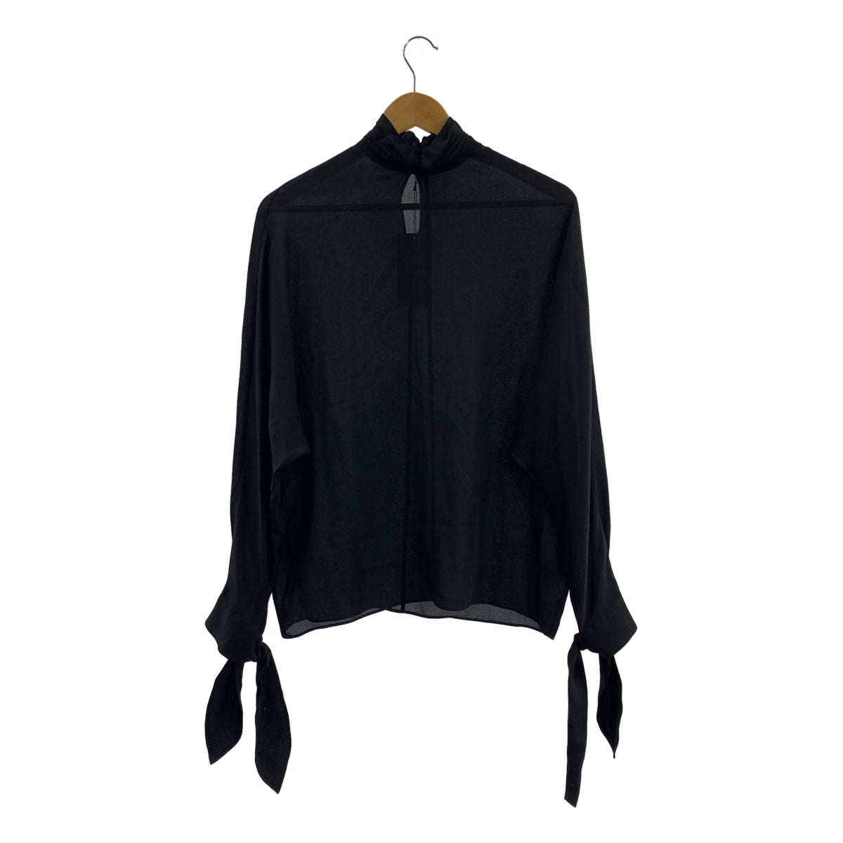 DES PRES | 真絲喬其紗高領襯衫 | F 碼 | 女款