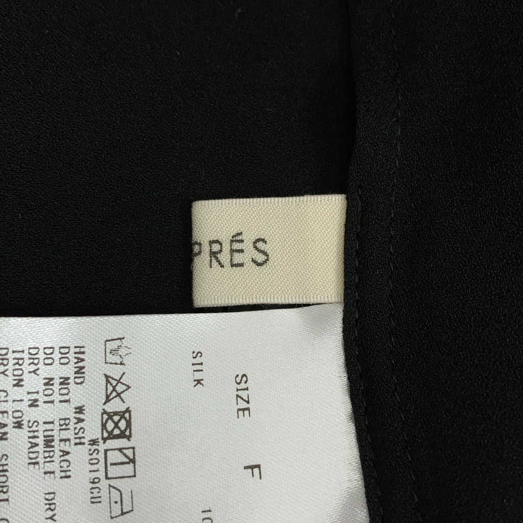 DES PRES | 真絲喬其紗高領襯衫 | F 碼 | 女款