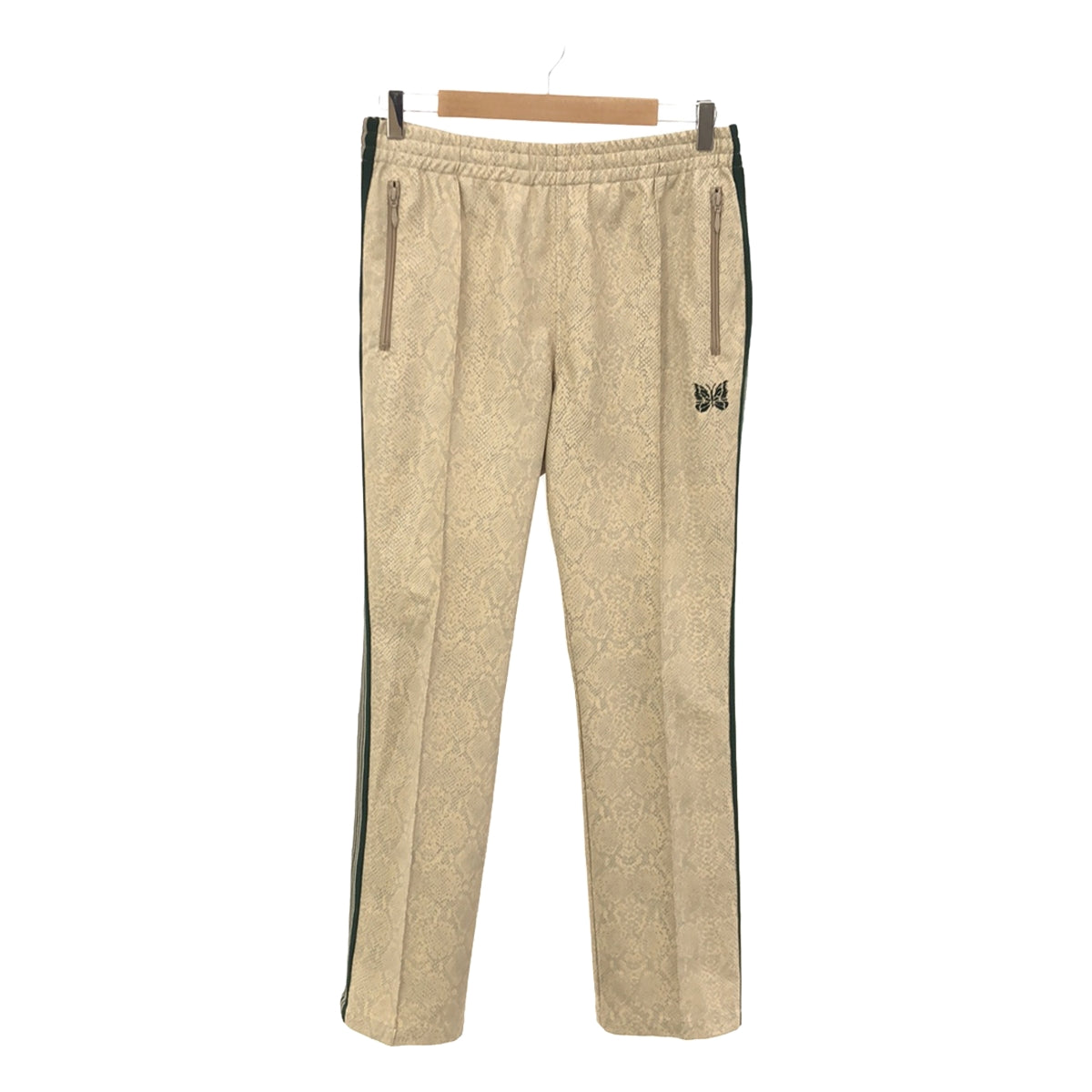 Needles / ニードルス | Narrow Track Pant - Synthetic Leather / Python - / パイソン トラックパンツ | M | ベージュ系 | メンズ