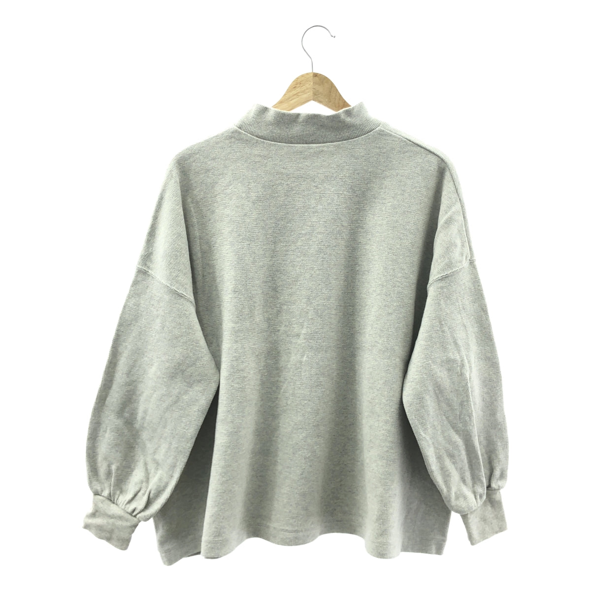 nest robe / ネストローブ | ハイネック オーバー スウェット トレーナー | F | グレー | レディース