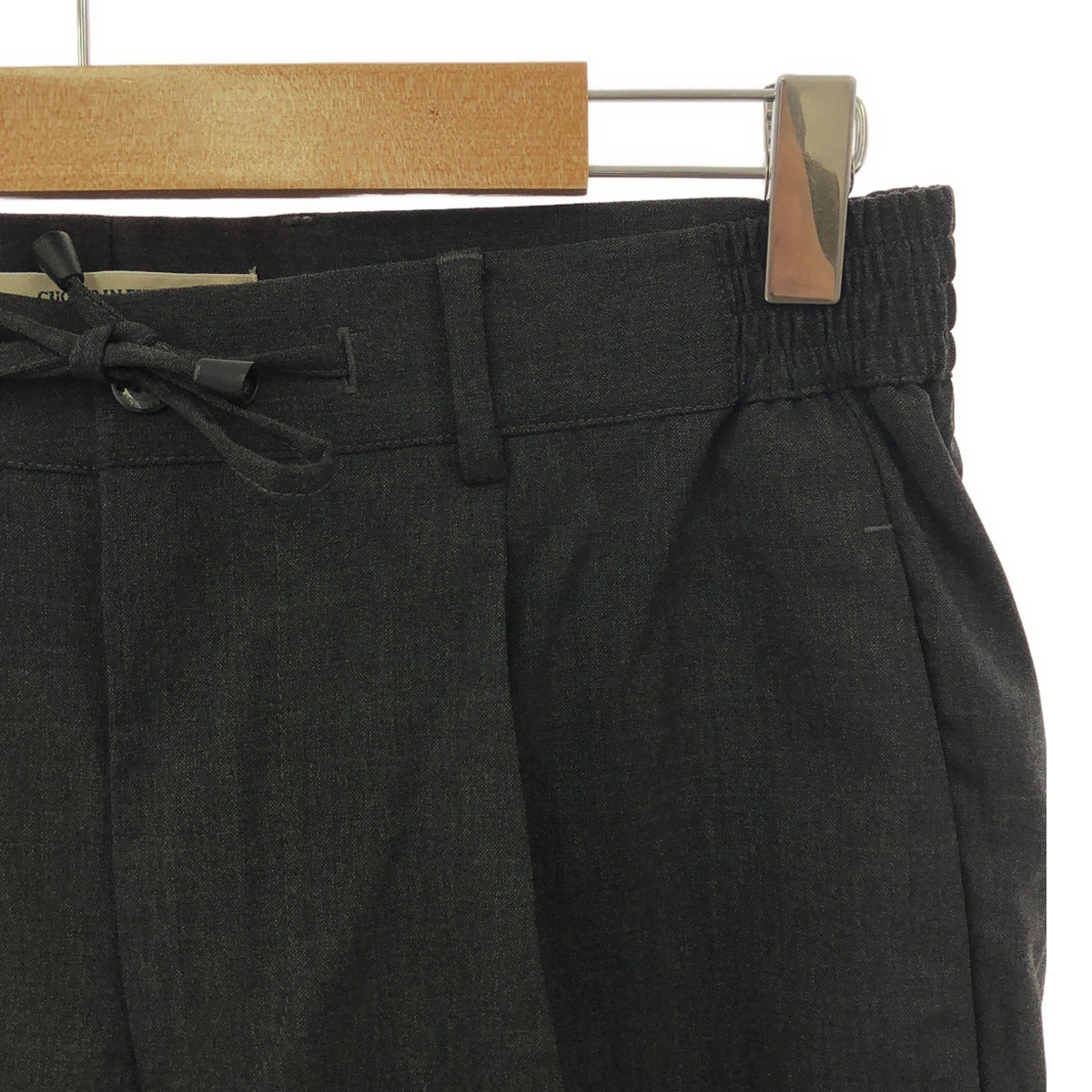 giabsarchivio / giabsarchivio | MASACCIO TYPE A2 Wool Stretch Tuck Easy Pants | 44 | Grey | Men's