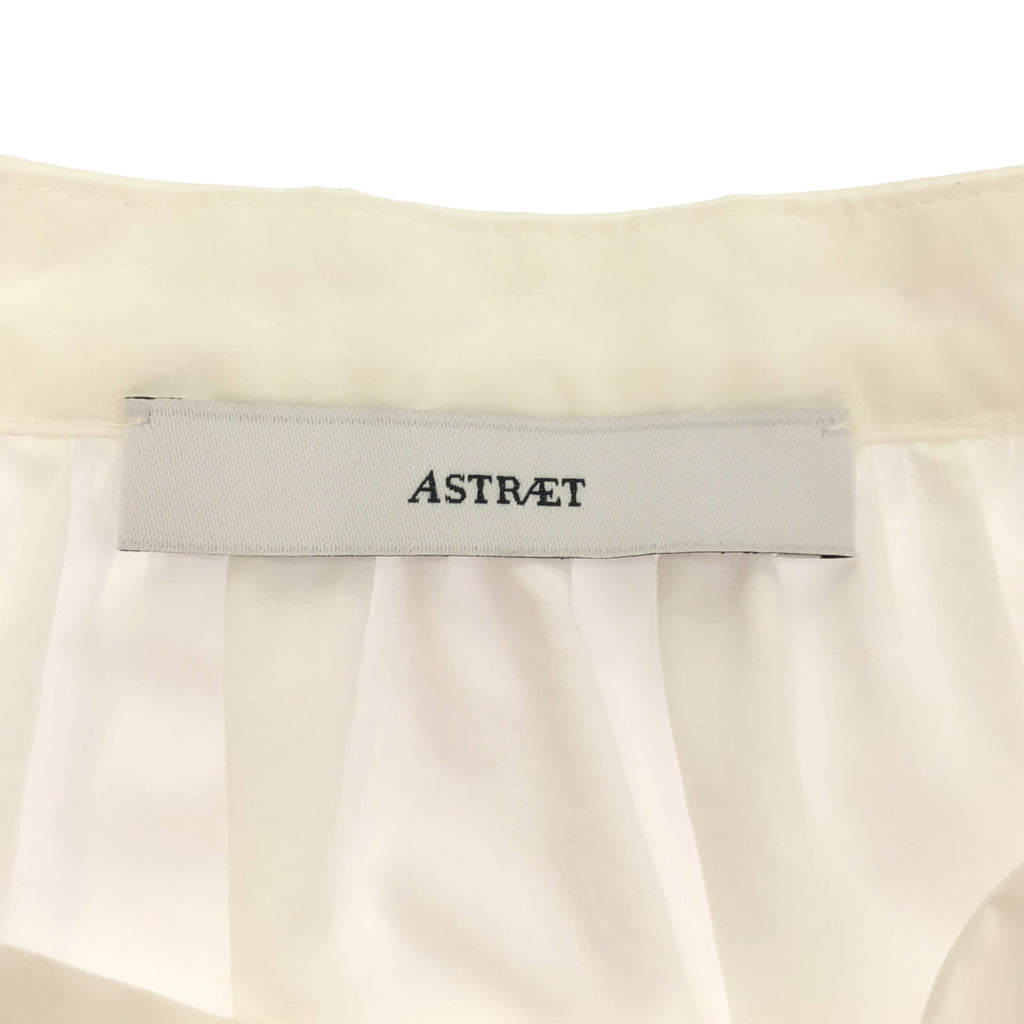 ASTRAET / アストラット | バンドカラー ギャザー スリーブレス ブラウス |