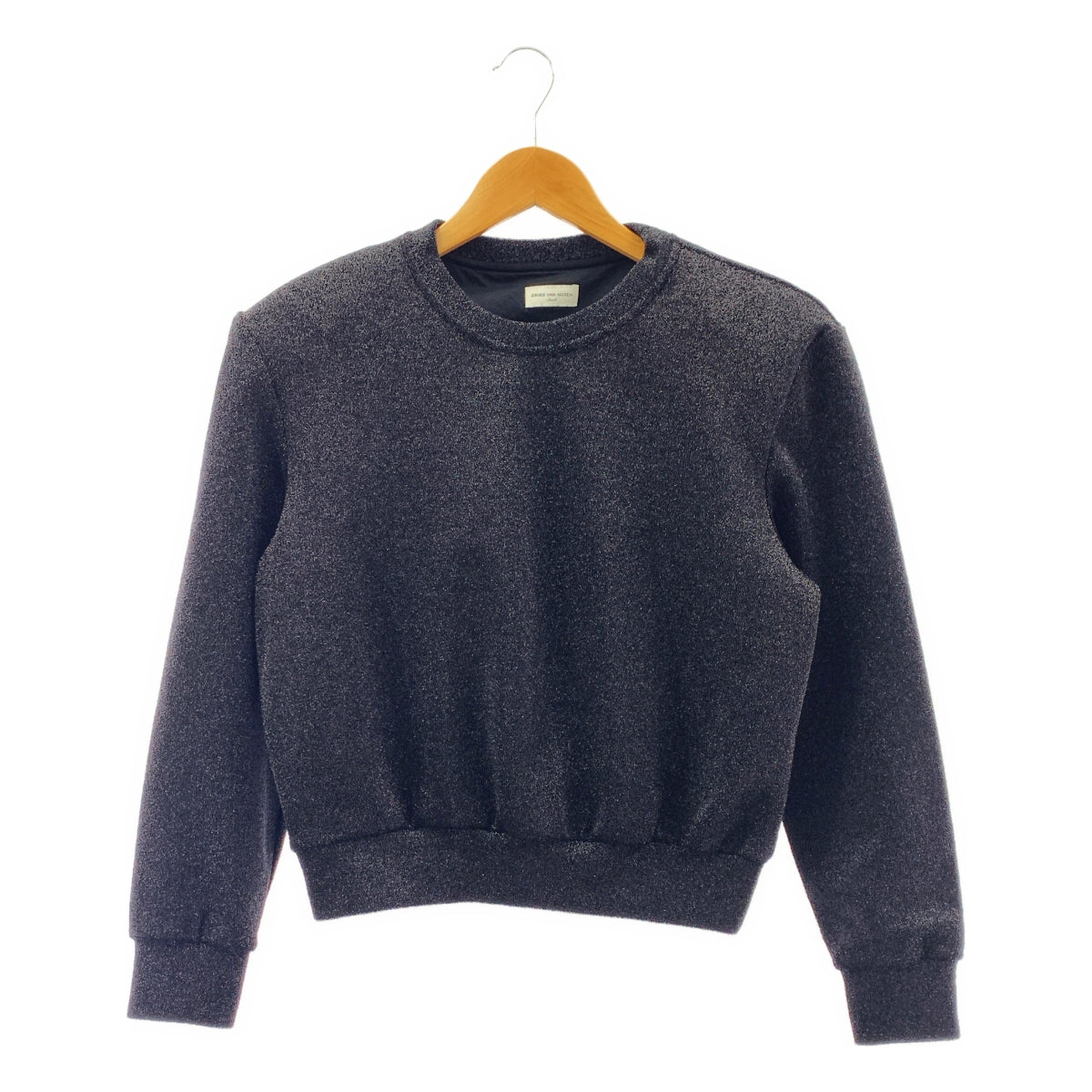 DRIES VAN NOTEN / 드리스 반 노텐 | 2022AW | HALTOS 파워 숄더 반짝이 트레이너 탑스 | S |