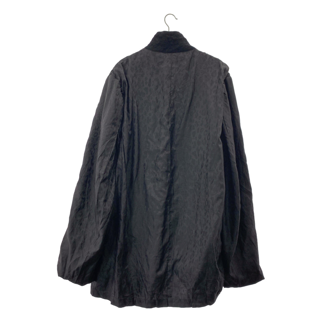 COMME des GARCONS HOMME PLUS / コムデギャルソンオムプリュス | 2021AW | ウール縮絨 レオパード柄 リバーシブル ねじれ ロングジャケット | XL | メンズ