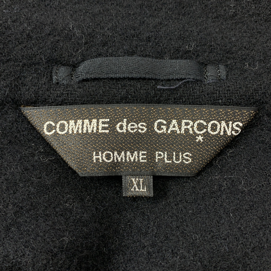 COMME des GARCONS HOMME PLUS / コムデギャルソンオムプリュス | 2021AW | ウール縮絨 レオパード柄 リバーシブル ねじれ ロングジャケット | XL | メンズ