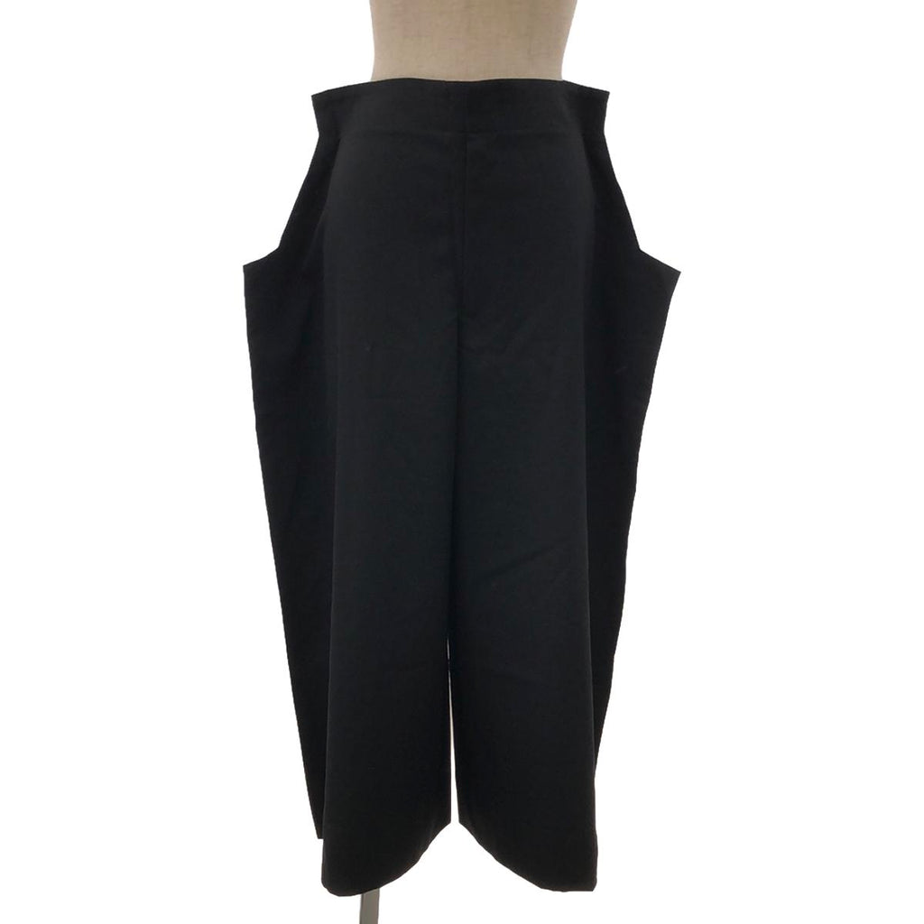 COMME des GARCONS / 컴데 갤슨 | 2012AW | 2 차원 개버딘 와이드 팬츠 | XS | 블랙 | 여성