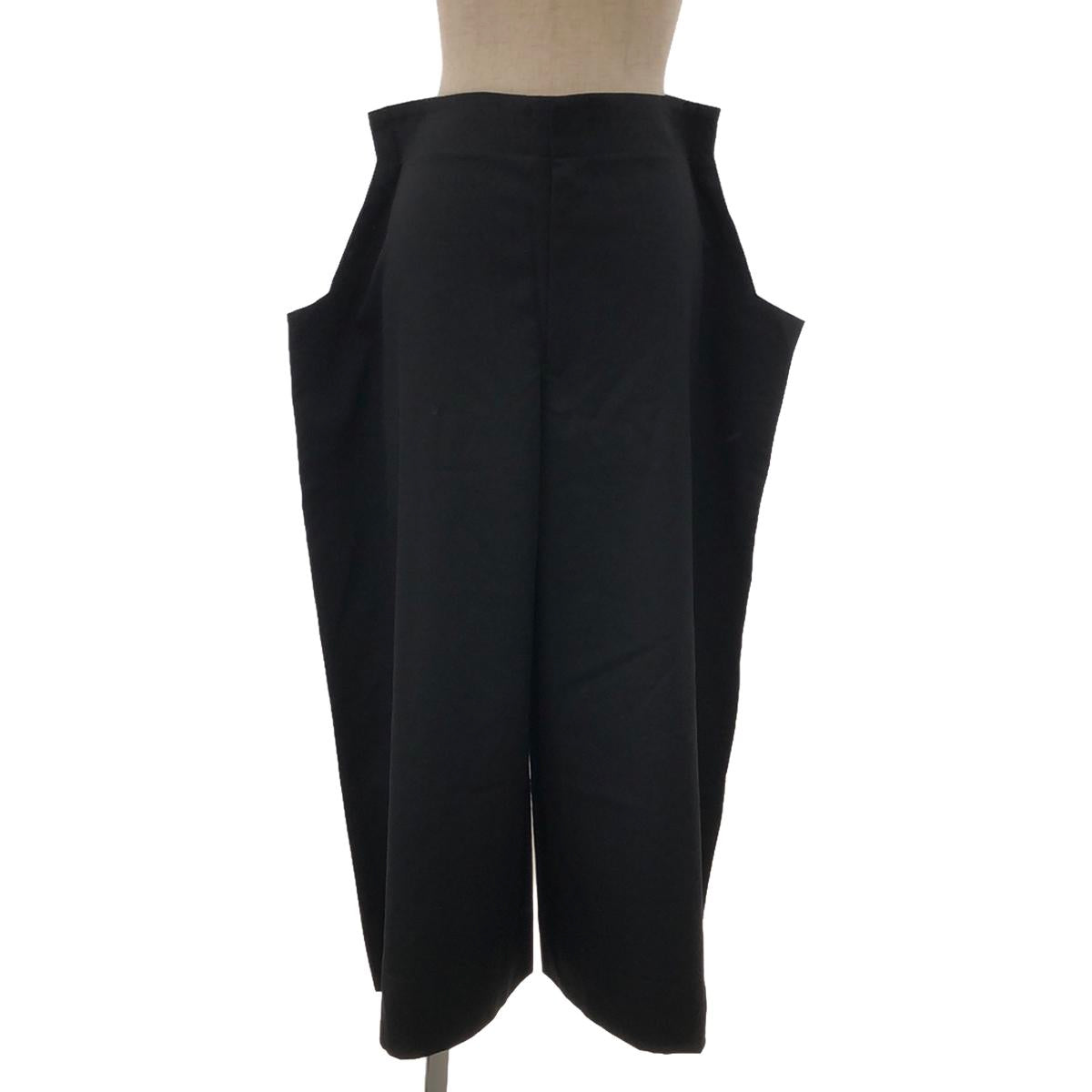 COMME des GARCONS / 컴데 갤슨 | 2012AW | 2 차원 개버딘 와이드 팬츠 | XS | 블랙 | 여성