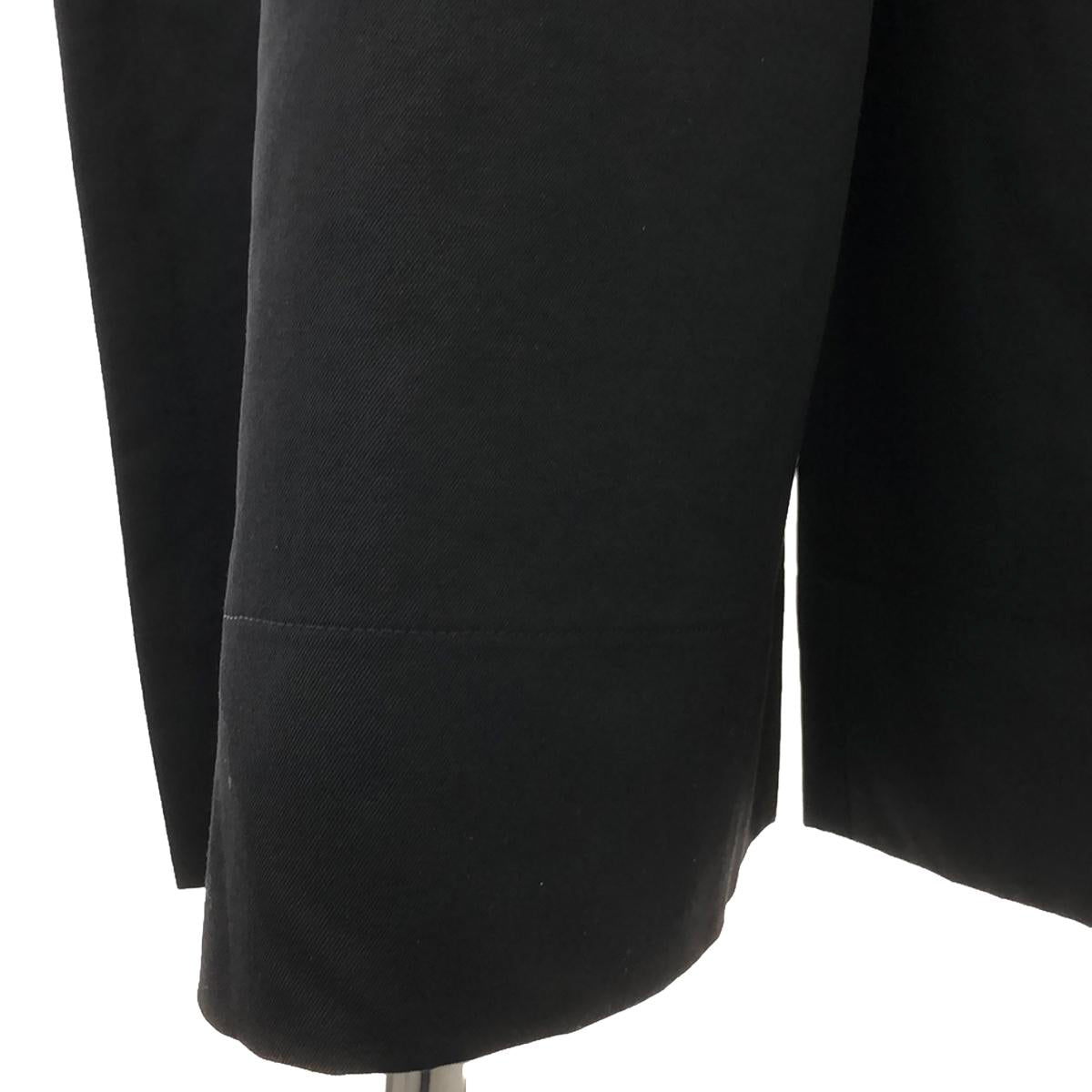 COMME des GARCONS / 컴데 갤슨 | 2012AW | 2 차원 개버딘 와이드 팬츠 | XS | 블랙 | 여성