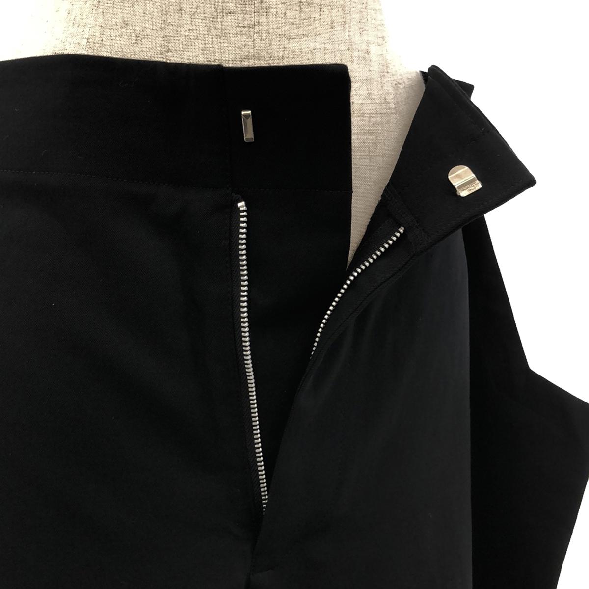 COMME des GARCONS / 컴데 갤슨 | 2012AW | 2 차원 개버딘 와이드 팬츠 | XS | 블랙 | 여성