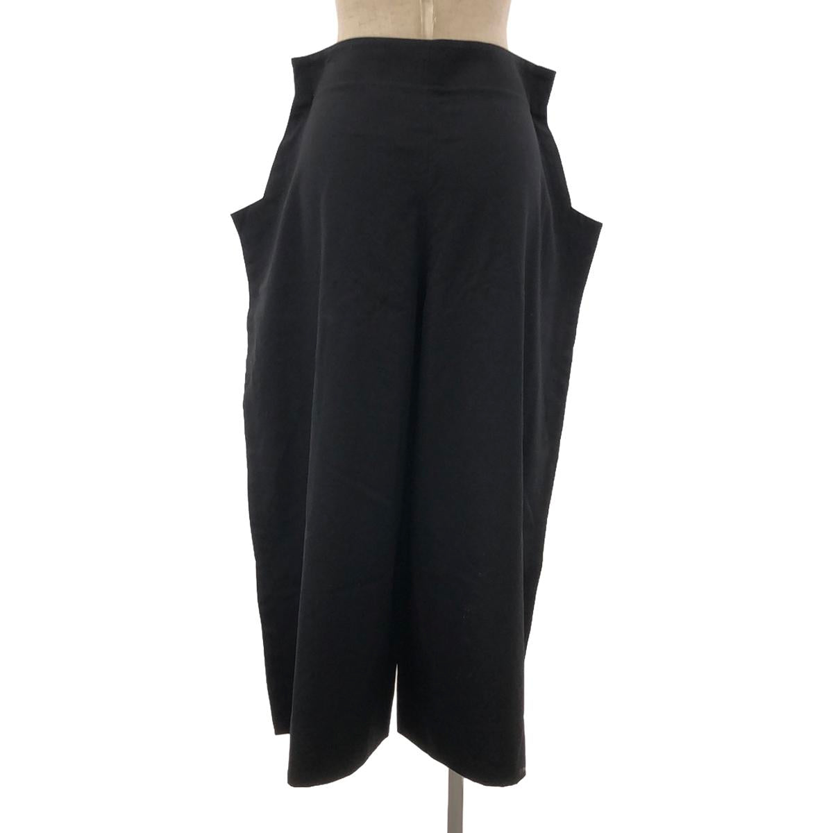 COMME des GARCONS / 컴데 갤슨 | 2012AW | 2 차원 개버딘 와이드 팬츠 | XS | 블랙 | 여성