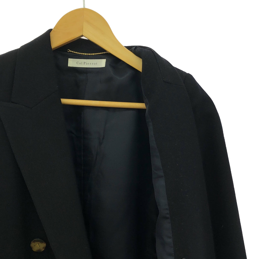 【美品】  MUSE de Deuxieme Classe / ミューズドゥーズィーエムクラス | 2022AW | 【 Col Pierrot / コルピエロ 】OVER ジャケット / 総裏地 | 38 | ダークネイビー | レディース