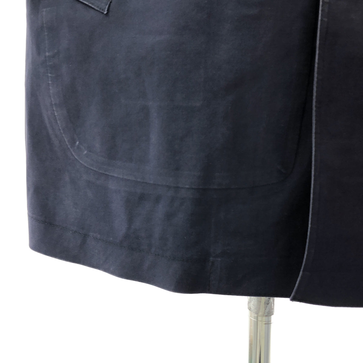 MACKINTOSH / マッキントッシュ | ゴム引き ロゴボタン ステンカラー コート / 着脱可ライナー | 38 | ネイビー | レディース