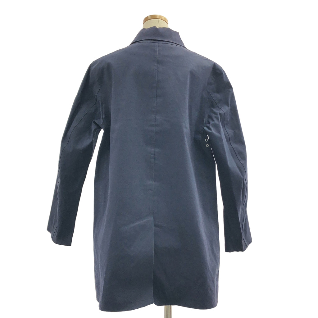 MACKINTOSH / マッキントッシュ | ゴム引き ロゴボタン ステンカラー コート / 着脱可ライナー | 38 | ネイビー | レディース