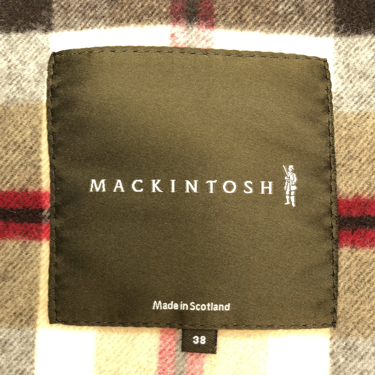 MACKINTOSH / マッキントッシュ | ゴム引き ロゴボタン ステンカラー コート / 着脱可ライナー | 38 | ネイビー | レディース