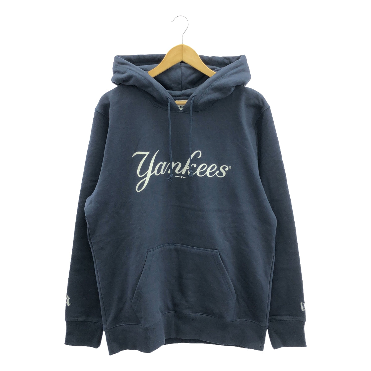 [新] AWAKE NY / Awake New York | ×NEW ERA / ×洋基 / 標誌印花連帽派克大衣 | L |海軍 |男士